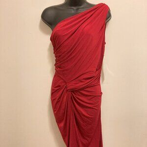 RED Off the Shoulder Party Dress